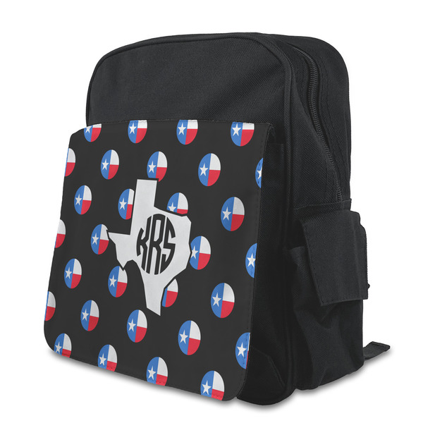 Custom Texas Polka Dots Preschool Backpack (Personalized)