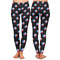 Texas Polka Dots Ladies Leggings - Front and Back