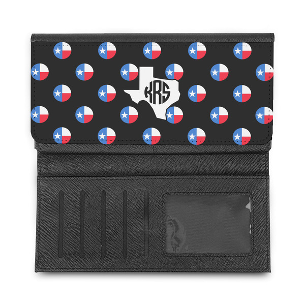 Texas Polka Dots Ladies Wallet - Half Way Open