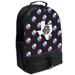 Texas Polka Dots Backpacks - Black (Personalized)