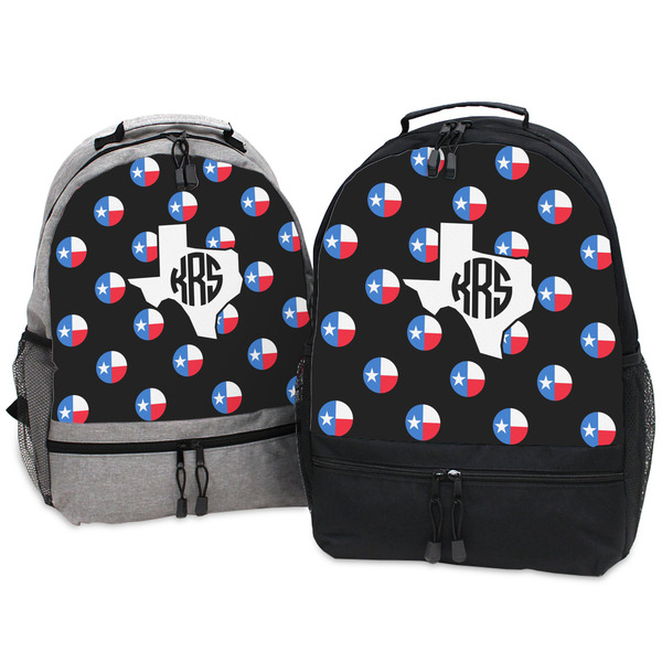 Texas Polka Dots Large Backpacks - Both