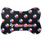 Texas Polka Dots Bone Shaped Dog Food Mat (Large) (Personalized)