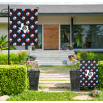 Texas Polka Dots Large Garden Flag - Single Sided (Personalized)