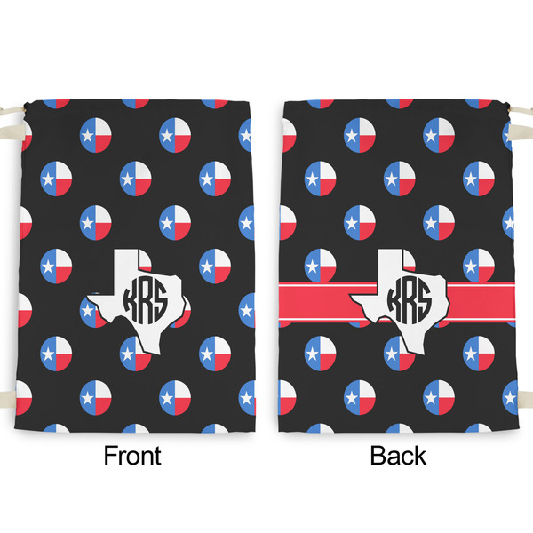 Texas Polka Dots Large Laundry Bag - Front & Back View