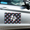 Texas Polka Dots Large Rectangle Car Magnets- In Context