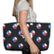 Texas Polka Dots Large Rope Tote Bag - In Context View