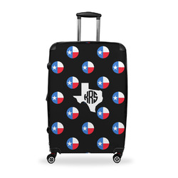 Texas Polka Dots Suitcase - 28" Large - Checked w/ Monogram
