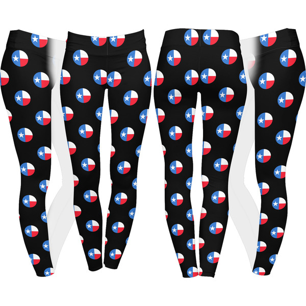 Texas Polka Dots Leggings Turn Around - Apvl