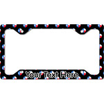 Texas Polka Dots License Plate Frame - Style C (Personalized)