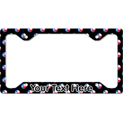 Texas Polka Dots License Plate Frame - Style C (Personalized)