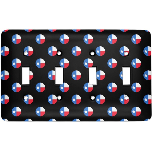 Custom Texas Polka Dots Light Switch Cover (4 Toggle Plate)