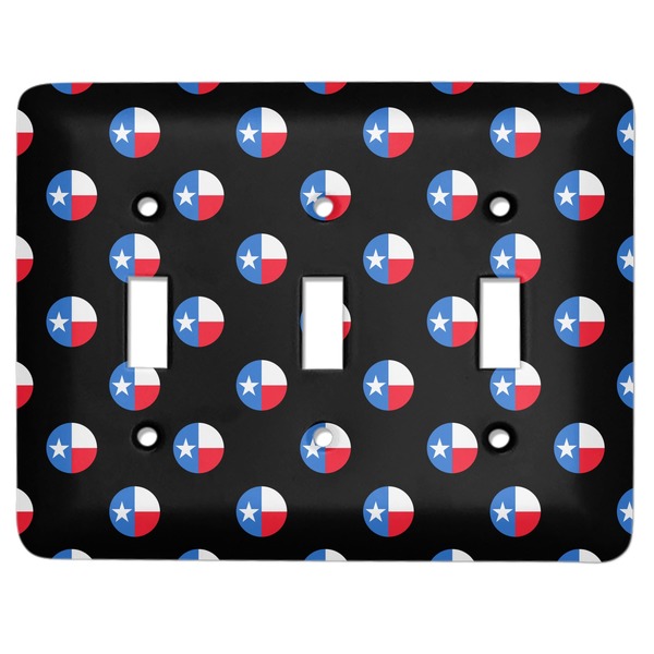 Custom Texas Polka Dots Light Switch Cover (3 Toggle Plate)