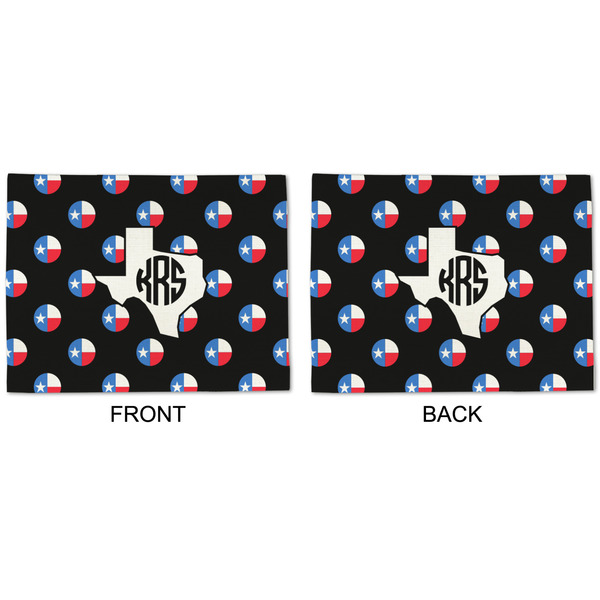 Texas Polka Dots Linen Placemat - APPROVAL (double sided)