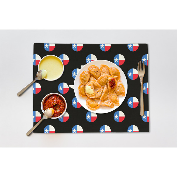 Texas Polka Dots Linen Placemat - Lifestyle (single)