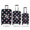 Texas Polka Dots Luggage Bags all sizes - With Handle