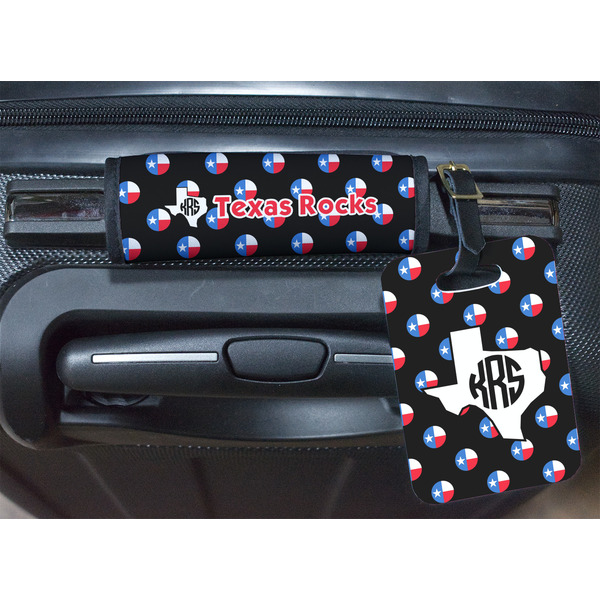 Texas Polka Dots Luggage Wrap & Tag