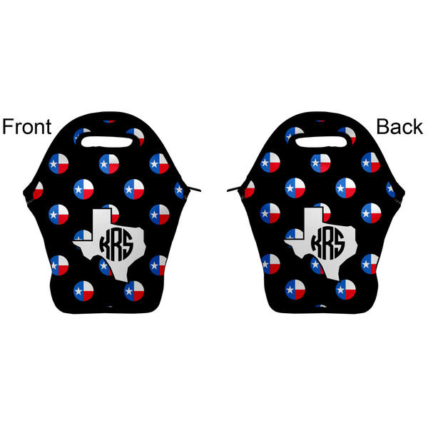 Texas Polka Dots Lunch Bag - Front and Back