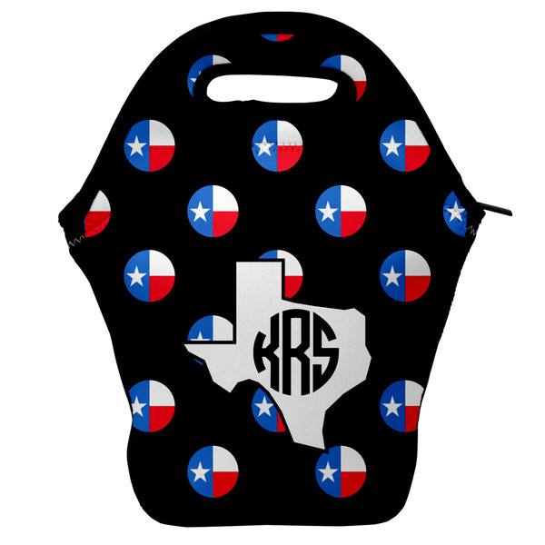 Custom Texas Polka Dots Lunch Bag w/ Monogram