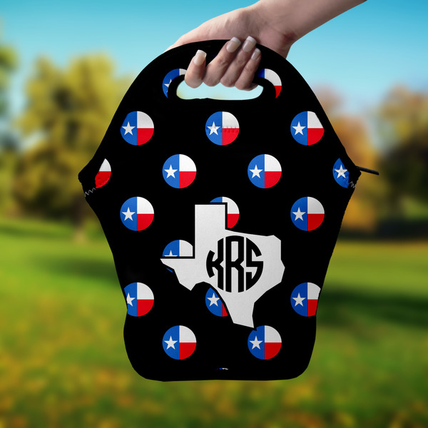 Texas Polka Dots Lunch Bag - Hand