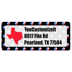 Texas Polka Dots Return Address Labels (Personalized)