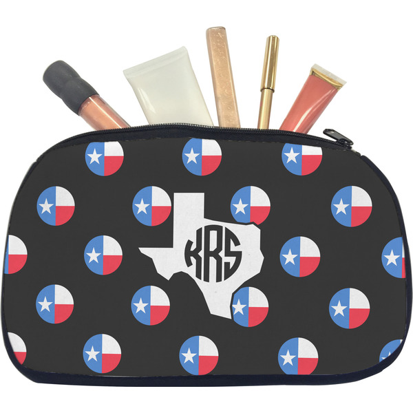 Texas Polka Dots Makeup Bag Medium