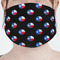 Texas Polka Dots Mask - Pleated (new) Front View on Girl