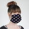 Texas Polka Dots Mask - Quarter View on Girl