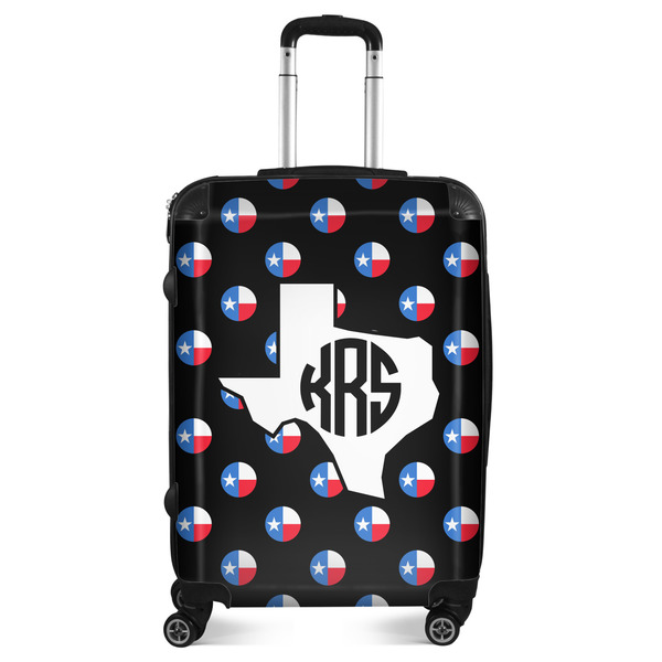Custom Texas Polka Dots Suitcase - 24" Medium - Checked (Personalized)
