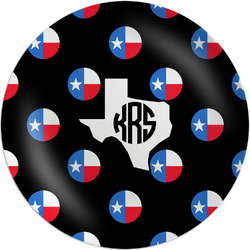 Texas Polka Dots Melamine Plate (Personalized)