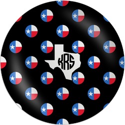 Texas Polka Dots Melamine Plate (Personalized)
