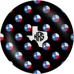 Texas Polka Dots Melamine Plate (Personalized)