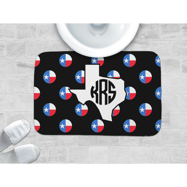 Texas Polka Dots Memory Foam Bath Mat - LIFESTYLE 34x21