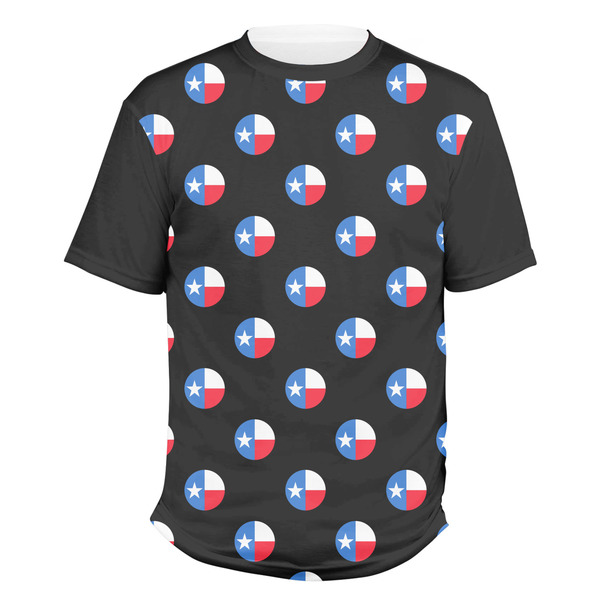 Custom Texas Polka Dots Men's Crew T-Shirt - Medium