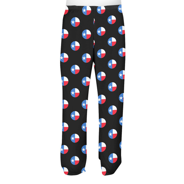 Texas Polka Dots Men's Pjs Back - on model