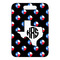 Texas Polka Dots Metal Luggage Tag - Front Without Strap