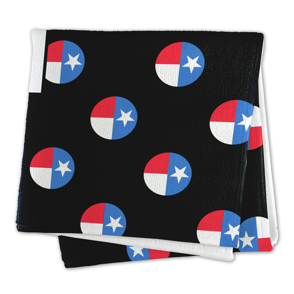 Texas Polka Dots Microfiber Dish Rag - FOLDED (square)