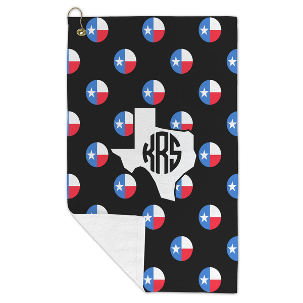 Texas Polka Dots Microfiber Golf Towels - FOLD