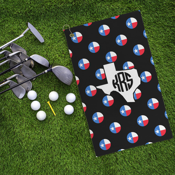 Texas Polka Dots Microfiber Golf Towels - LIFESTYLE