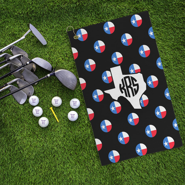 Texas Polka Dots Microfiber Golf Towels - LIFESTYLE