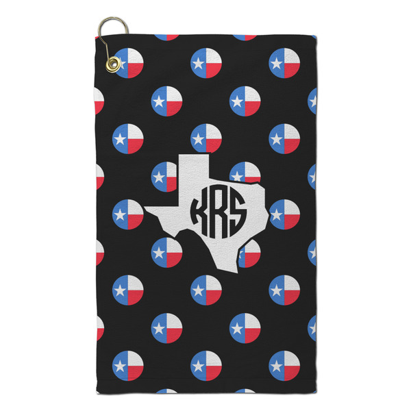 Custom Texas Polka Dots Microfiber Golf Towel - Small (Personalized)