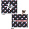 Texas Polka Dots Microfleece Dog Blanket - Large- Front & Back