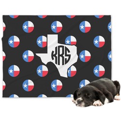 Texas Polka Dots Dog Blanket (Personalized)
