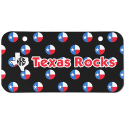 Texas Polka Dots Mini/Bicycle License Plate (2 Holes) (Personalized)