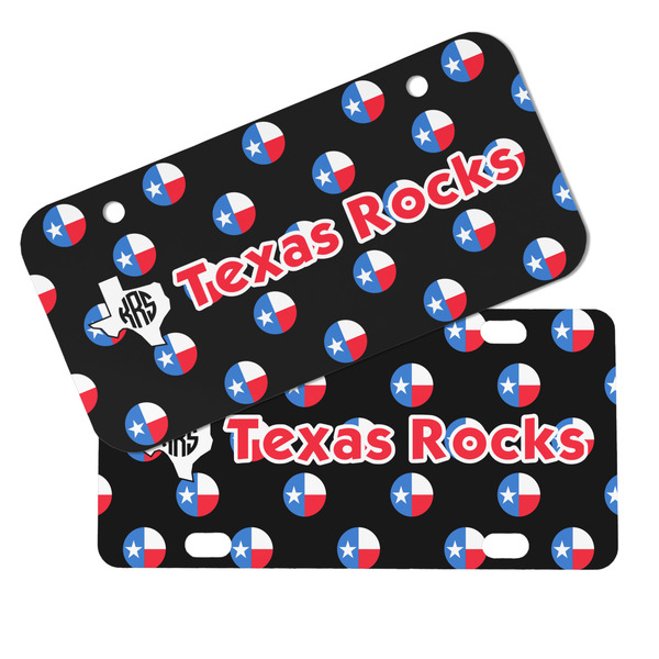Texas Polka Dots Mini License Plates - MAIN (4 and 2 Holes)