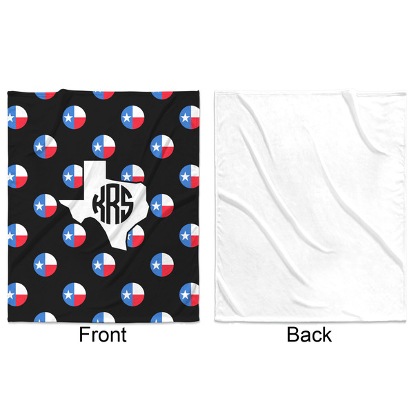 Texas Polka Dots Minky Blanket - 50"x60" - Single Sided - Front & Back