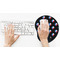Texas Polka Dots Mouse Pad with Wrist Rest - LIFESYTLE 2 (in use)