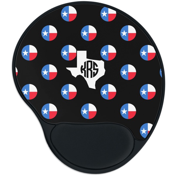 Custom Texas Polka Dots Mouse Pad with Wrist Support