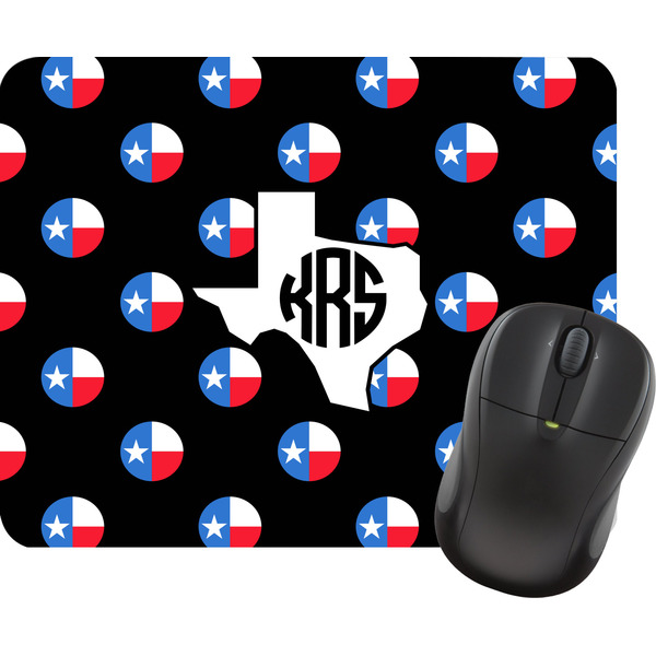 Custom Texas Polka Dots Rectangular Mouse Pad (Personalized)