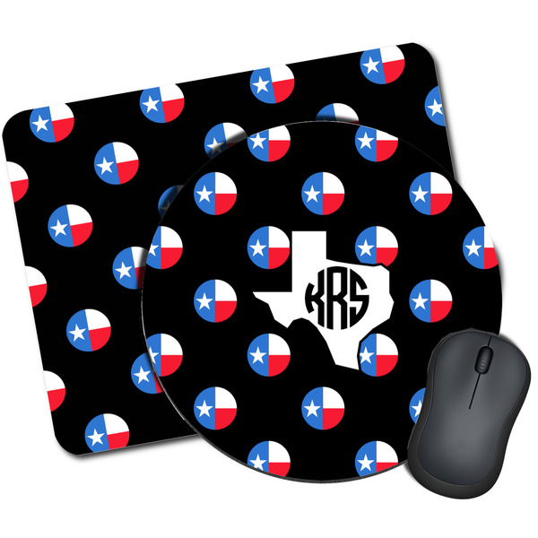 Custom Texas Polka Dots Mouse Pad (Personalized)