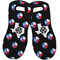 Texas Polka Dots Neoprene Oven Mitts - Set of 2 w/ Monogram